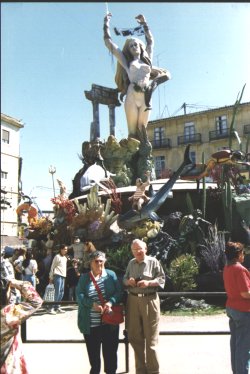Herbert and Susan in 'Las Fallas' festival (Valencia, March 1997)